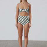 Eucalyptus Stripe Textured Boy Short