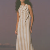 Natural Stripe Organic Cotton Dress