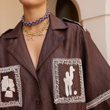 Alemais Leandra Corded Relaxed Shirtdress