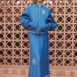 Alemais Yasmeen Embellished Bomber Jacket