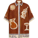 Alemais Soleil D'Amour Silk Shirt