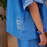 Alemais Yasmeen Embellished Oversized Shirt