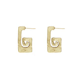 Alemais Le Jardin Long Spiral Earrings