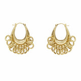 Alemais Le Jardin Mini Ring Chain Hoops