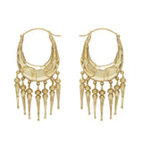 Alemais Le Jardin Spike Drop Hoop Earrings