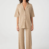 Lara Organic Cotton Shirt - Taupe