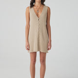 Jude Reversible Mini Dress - Taupe
