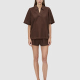 Camilla and Marc Turrell Short - Chocolate