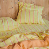 Pina Colada Stripe Linen Flat Sheet