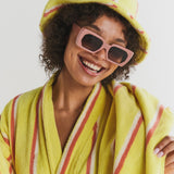 Pina Colada Stripe Terry Beach hat