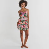 Rose Garden Satin Shorts & Cami PJ Set