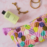 Confetti Pink Velvet Toiletry Bag