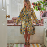 Bird of Paradise Linen Robe