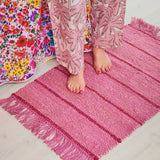 Iced Vovo Stripe Jute Floor Mat