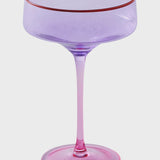 Lilac Colour Block Margarita Glass 2P