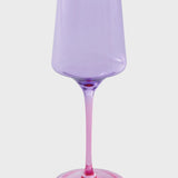 Lilac Colour Block Vino Glass 2P