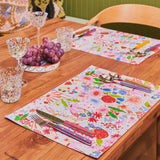 Meandering Meadow Linen 4P Placemat Set