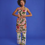 Rose Garden Linen Apron