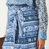 Sunshine bandit Mini Wrap Skirt - Chambray