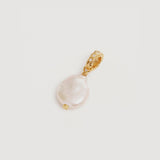 Embrace Stillness Pearl Annex Necklace Pendant - Gold