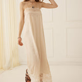 Spell Mila Lace Midi Dress - Cream