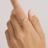18k Gold Vermeil Stardust Ring