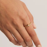 18k Gold Vermeil Live in Light Ring