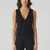Jude Reversible Vest - Black