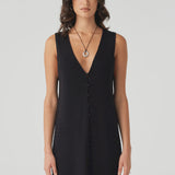 Jude Reversible Mini Dress - Black
