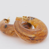 Vanessa Baroni Moon Earrings - Bernstein Gold