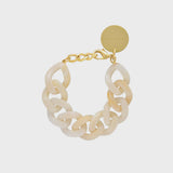 Vanessa Baroni Flat Chain Bracelet - Pearl Marble