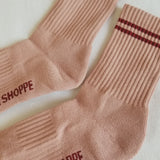 LeBon Boyfriend Socks - Vintage Pink