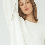 Harper Organic Knit Sweater - Cream