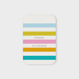 Striped B'Day Tag