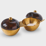 Smokey Amber Salt Dish