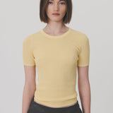 Rib Knit Tee Butter