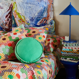 RYLIE ROUND CUSHION - PEA