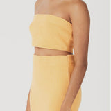 Mandarin Organic Cotton Blend Knit Bandeau