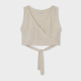 Husk Cotton Blend Knit Wrap Top