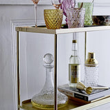 Crystal Cocktail Shaker - Gold Trim